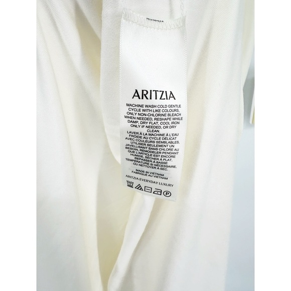 NWT Aritzia Wilfred Clink Dress Drapey Jersey Ruffle Maxi Dress - Picture 6 of 8